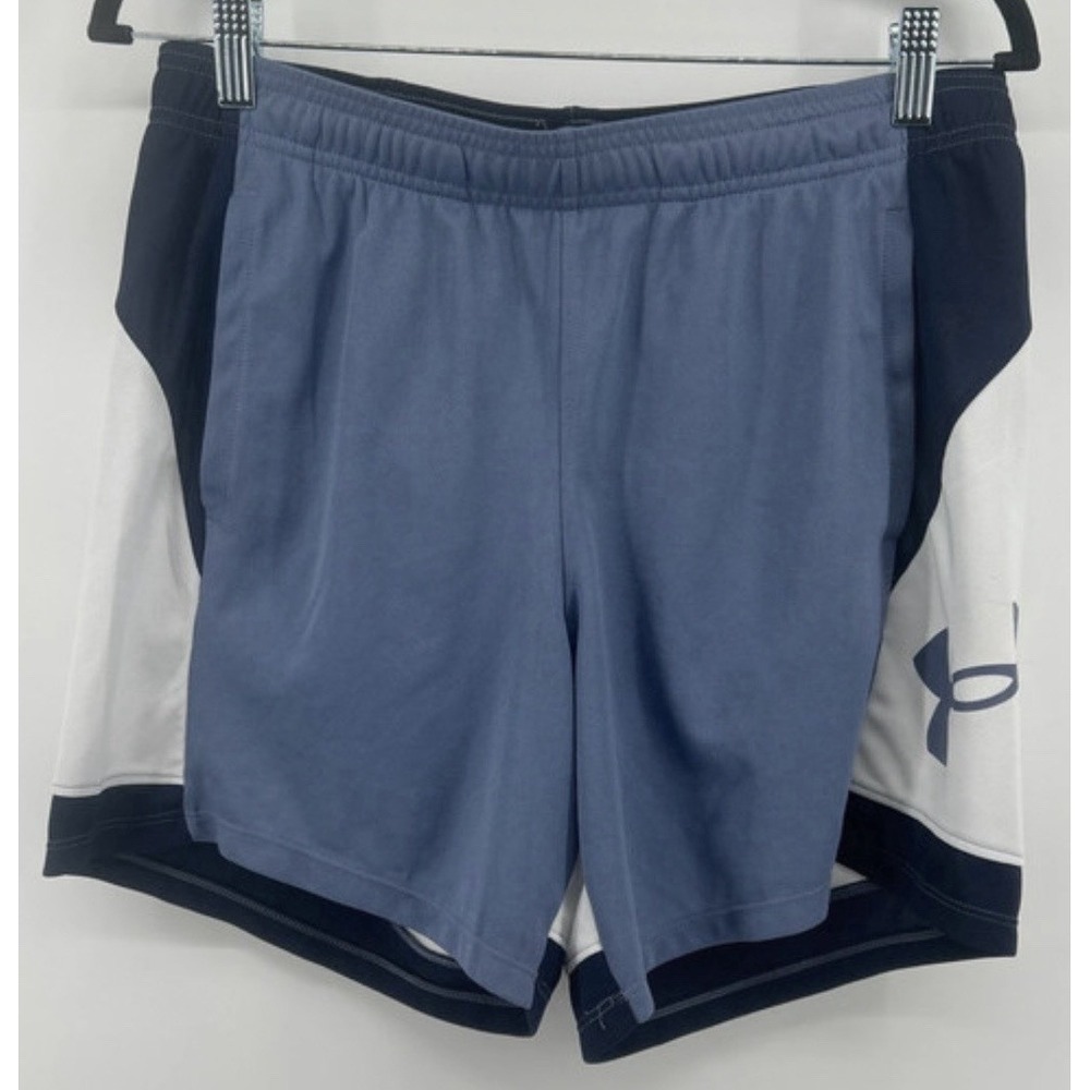 Y2K Sporty Under Armour Colorblock Athletic Shorts Medium Streetwear Athleisure